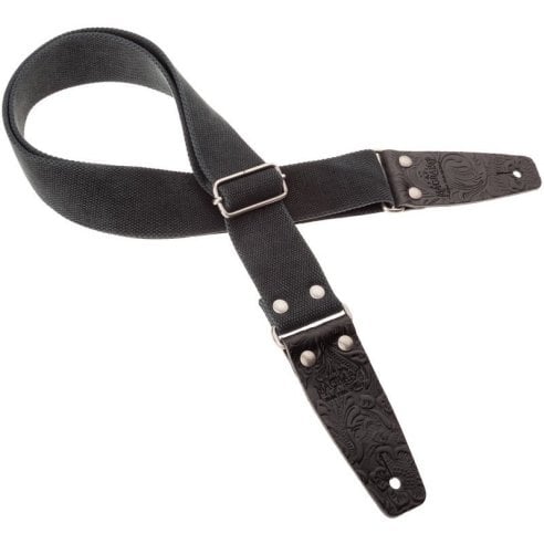 MAGRABO' STRIPE SC ENTRY OLDED NERO 5CM TERMINALI EMBOSS. FLORES NERO  FIBBIA AR