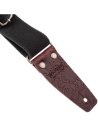 MAGRABO' STRIPE SC ENTRY OLDED NERO 5CM TERMINALI EMBOSS. FLORES BORDEAUX