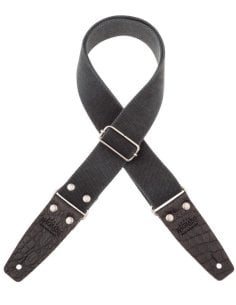 MAGRABO' STRIPE SC ENTRY OLDED NERO 5CM TERMINALI EMBOSS. COCCO PROS NERO