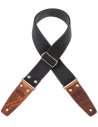 MAGRABO' STRIPE SC ENTRY OLDED NERO 5CM TERMINALI EMBOSS. COCCO PROS MARRONE