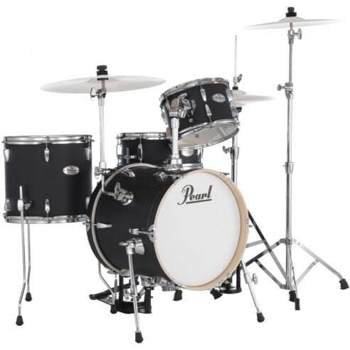 PEARL MDT564/C-D752 MIDTOWN 4PC COMPACT SET MATTE ASPHALT BLACK