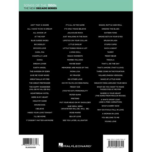 THE NEW DECADE SERIES: SONGS OF THE 1950s