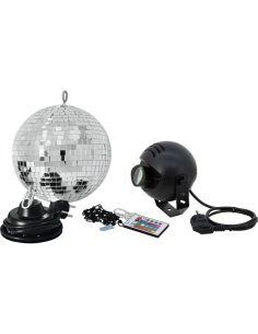 EUROLITE MIRROR BALL SET 20 CM + SPOT