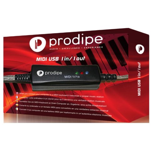 PRODIPE 1i1o MIDI USB INTERFACE