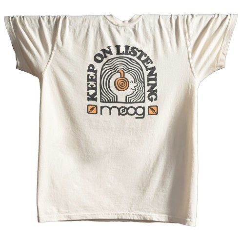 MOOG MUSIC Keep On Listening Tee Large