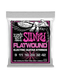Ernie Ball 2593 Slinky Flatwound El Guit 9-42
