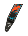 FENDER STRAP NEON MONOGRAM BLUE/ORANGE