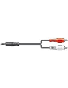 Vonyx CX405-1 Cable 3.5St.-2RCA M 1.5mBlk