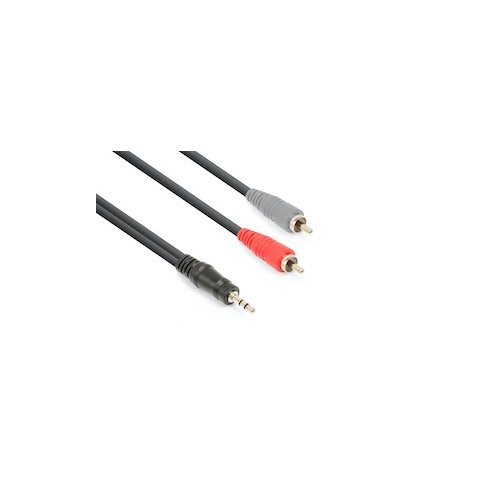Vonyx CX334-6 Cable 3.5 St.- 2xRCA M 6.0m