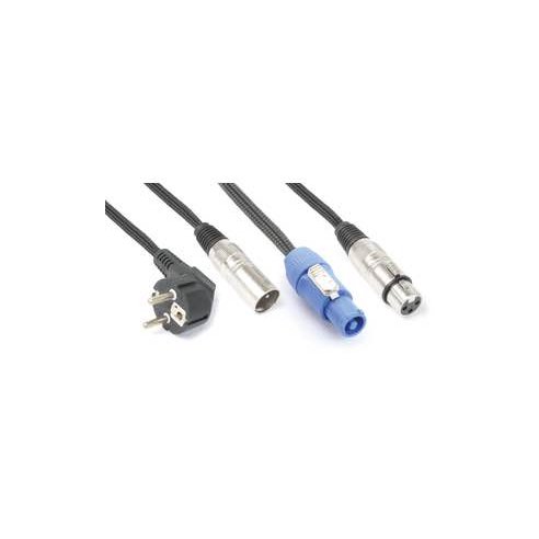 Power Dynamics Connex CX08-15 Shuko/XLR M-PwcA/XLR F15m