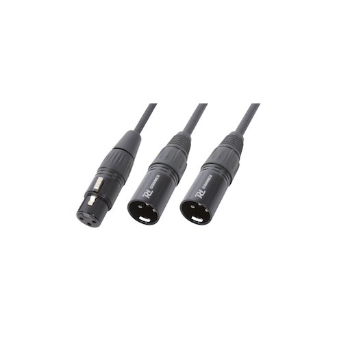 Power Dynamics Connex CX140 Cable Splitter XLR F-2 XLR M