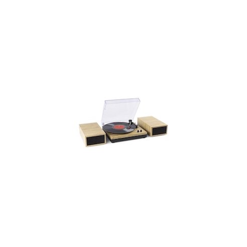 Fenton RP165L Record Player+Sp.BT LightWood