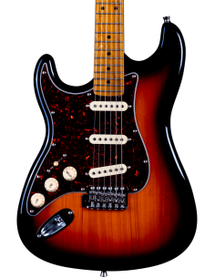 JET JS-300 SB LH SSS SUNBURST ROASTED MAPLE LEFT HANDED 2