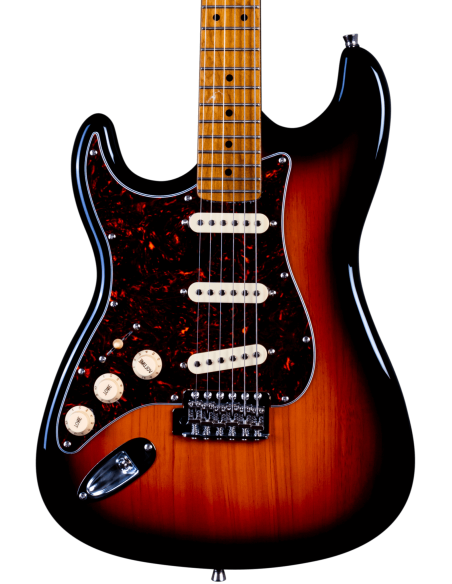 JET JS-300 SB LH SSS SUNBURST ROASTED MAPLE LEFT HANDED JET JS-300 SB LH SSS SUNBURST ROASTED MAPLE LEFT HANDED