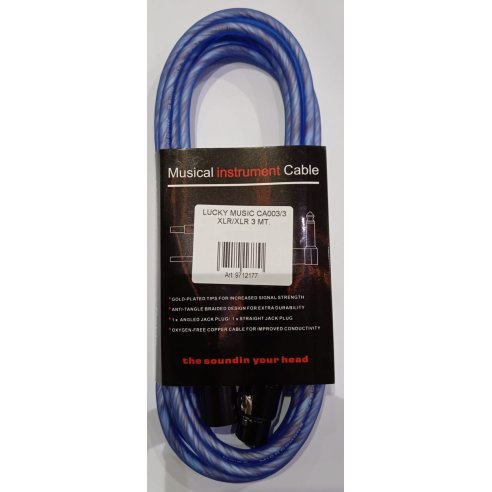 LUCKY MUSIC CA003/3 XLR/XLR 3 MT.