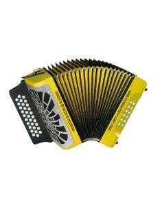 HOHNER EL REY DEL VALLENATO BBEBAB GIALLO SILVER GRILL