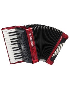 HOHNER BRAVO II 48 ROSSO A16532 SILENTKEY