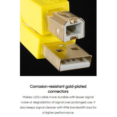 UDG U95001RD  - ULTIMATE AUDIO CABLE USB 2.0 A-B RED STRAIGHT 1M