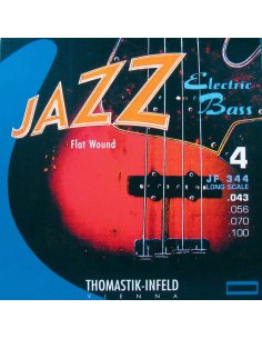 THOMASTIK JF344 BASS GUITAR JAZZ FLATWOUND STRING SET