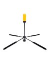 HERCULES IT HCDS-461B SUPPORTO PER FLAUTO TRAVLITE FOOTJOINT LOW-B