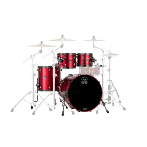 MAPEX IT SE529XBBPA SATURN EVOLUTION BIRCH ROCK 4 PEZZI TUSCAN RED