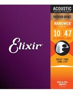 ELIXIR 16152 ACOUSTIC PHOSPHOR BRONZE NANOWEB