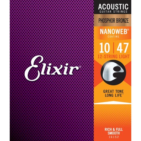 ELIXIR 16152 ACOUSTIC PHOSPHOR BRONZE NANOWEB