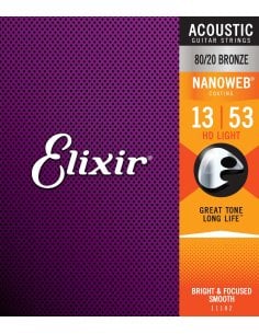ELIXIR 11182 ACOUSTIC 80/20 BRONZE NANOWEB