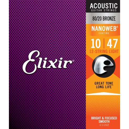 ELIXIR 11152 ACOUSTIC 80/20 BRONZE NANOWEB