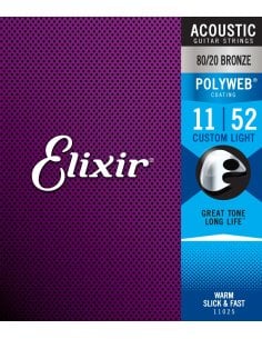 ELIXIR 11025 ACOUSTIC 80/20 BRONZE POLYWEB