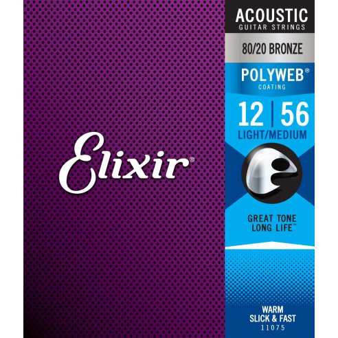 ELIXIR 11075 ACOUSTIC 80/20 BRONZE POLYWEB