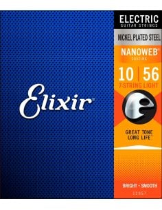 ELIXIR 12057 ELECTRIC NICKEL PLATED STEEL NANOWEB