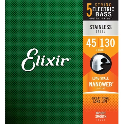 ELIXIR 14777 ELECTRIC BASS STAINLESS STEEL NANOWEB