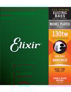 ELIXIR 15432 ELECTRIC BASS NICKEL PLATED STEEL NANOWEB