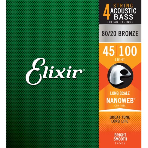 ELIXIR 14502 ACOUSTIC BASS 80/20 BRONZE NANOWEB