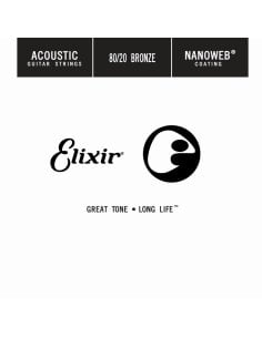 ELIXIR 15124 ACOUSTIC 80/20 BRONZE NANOWEB SINGLE