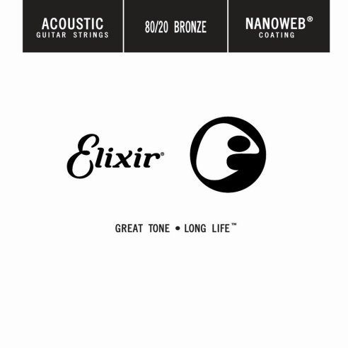 ELIXIR 15170 ACOUSTIC 80/20 BRONZE NANOWEB SINGLE