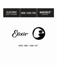 ELIXIR 15395 ELECTRIC BASS NICKEL NANOWEB SINGLE