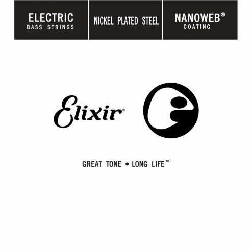 ELIXIR 15400 ELECTRIC BASS NICKEL NANOWEB SINGLE