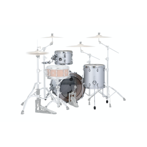 MAPEX IT SE401XHPD SATURN EVOLUTION HYBRID STRAIGHT AHEAD 3 PEZZI IRIDIUM SILVER