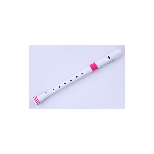 NUVO ITALIA SOPRANO RECORDER-DITEGGIATURA BAROCCA (BIANCO/ROSA)