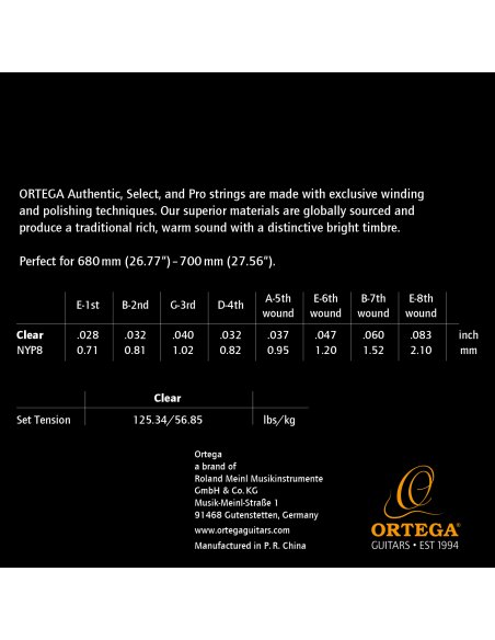 ORTEGA NYP8 ORTEGA NYP8