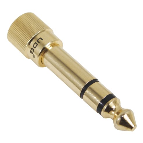 UDG U94001 UDG ULTIMATE HEADPHONE JACK ADAPTER SCREW 3.5MM (1/8”) TO 6.35MM (1/4”)
