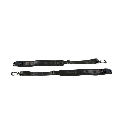 BAM ITALIA 9002NS COPPIA DI TRACOLLE IN NEOPRENE PER ASTUCCI HIGHTECH PER VIOLINO VIOLA E CHITARRA - BLACK
