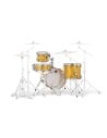 MAPEX IT MA486SYD MARS BIRCH BE BOP 4 PEZZI SUNFLOWER SPARKLE