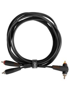UDG U97005BL - ULTIMATE AUDIO CABLE SET RCA STRAIGHT - RCA ANGLED BLACK