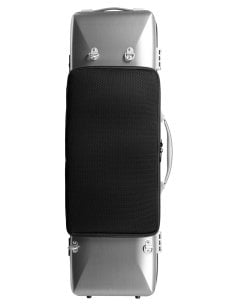 BAM ITALIA DEF2018XLA LA DEFENSE HIGHTECH CASE PER VIOLINO OBLONG BRUSHED ALUMINUM 2