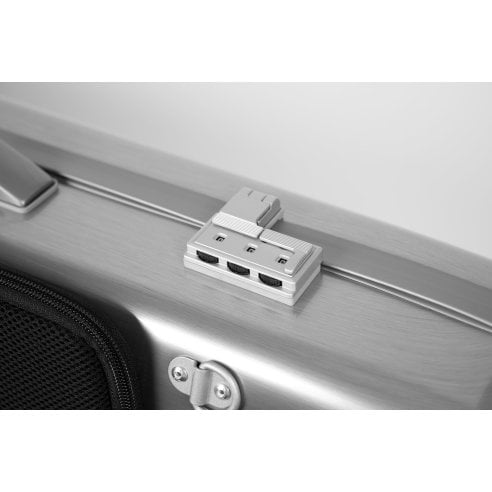 BAM ITALIA DEF2018XLA LA DEFENSE HIGHTECH CASE PER VIOLINO OBLONG BRUSHED ALUMINUM