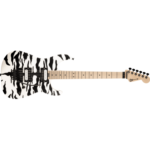 CHARVEL PRO MOD DK SATCHEL SIGNATURE SATIN WHITE