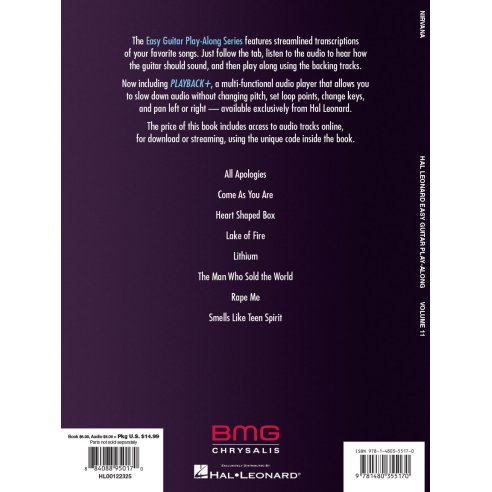 AAVV GUITAR PLAY ALONG V 11 NIRVANA AOL